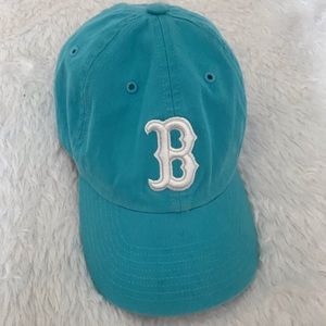 Teal Blue Boston Logo Hat